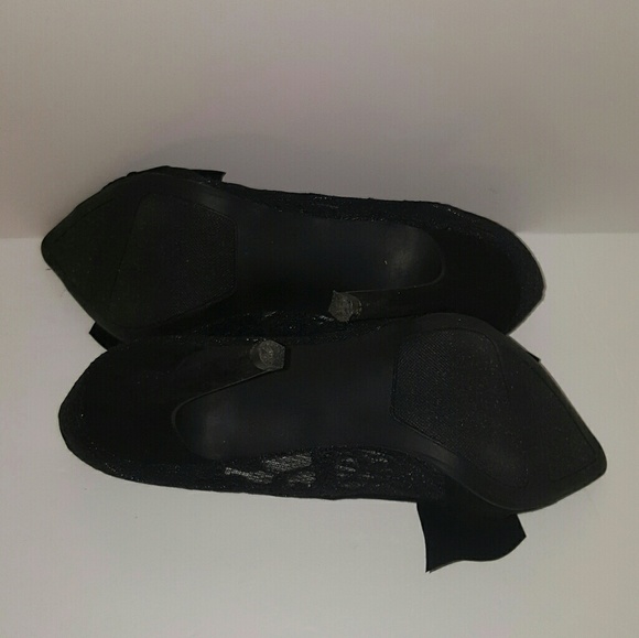Lauren Conrad Black Lace Pumps Heels size 6.5 EUC - Picture 7 of 8